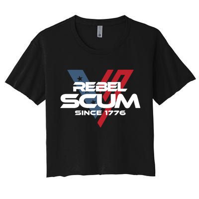 Vivek2024 Rebel Scum Since 1776 Crop Top