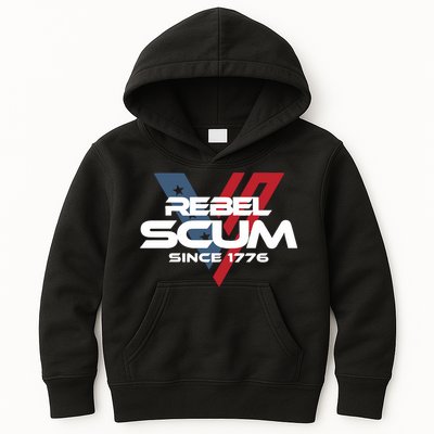 Vivek2024 Rebel Scum Since 1776 Kids Hoodie