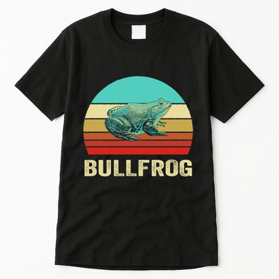 Vintage Retro Style Sunset Bullfrog Tall T-Shirt