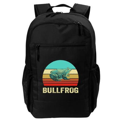 Vintage Retro Style Sunset Bullfrog Backpack