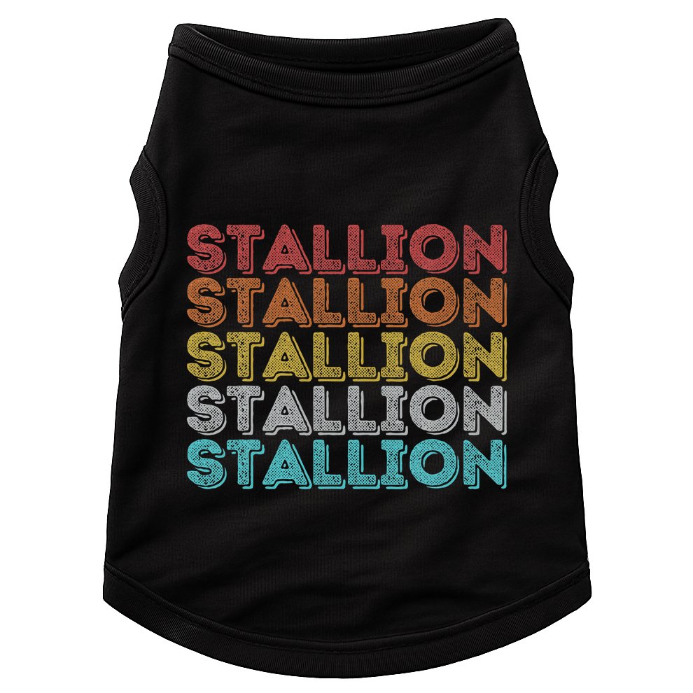 Vintage Retro Stallion Doggie Tank