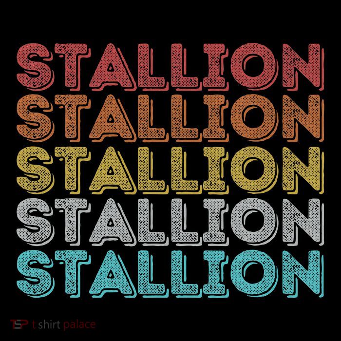 Vintage Retro Stallion Tall T-Shirt
