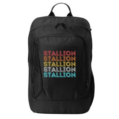 Vintage Retro Stallion City Backpack
