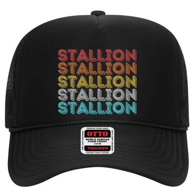 Vintage Retro Stallion Trucker Hat