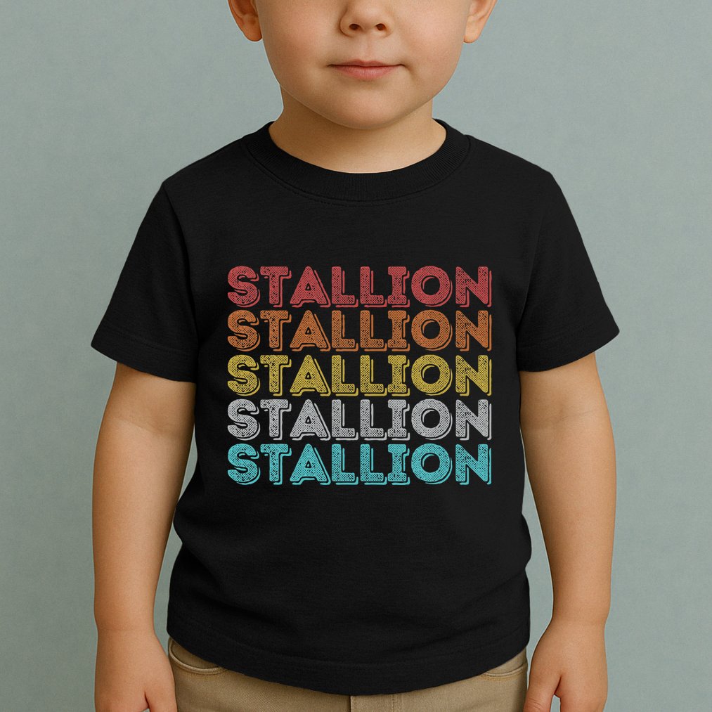 Vintage Retro Stallion Toddler T-Shirt