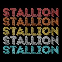 Vintage Retro Stallion Women's V-Neck T-Shirt