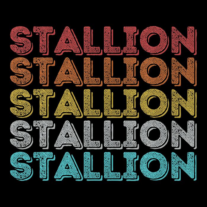Vintage Retro Stallion Women's V-Neck T-Shirt