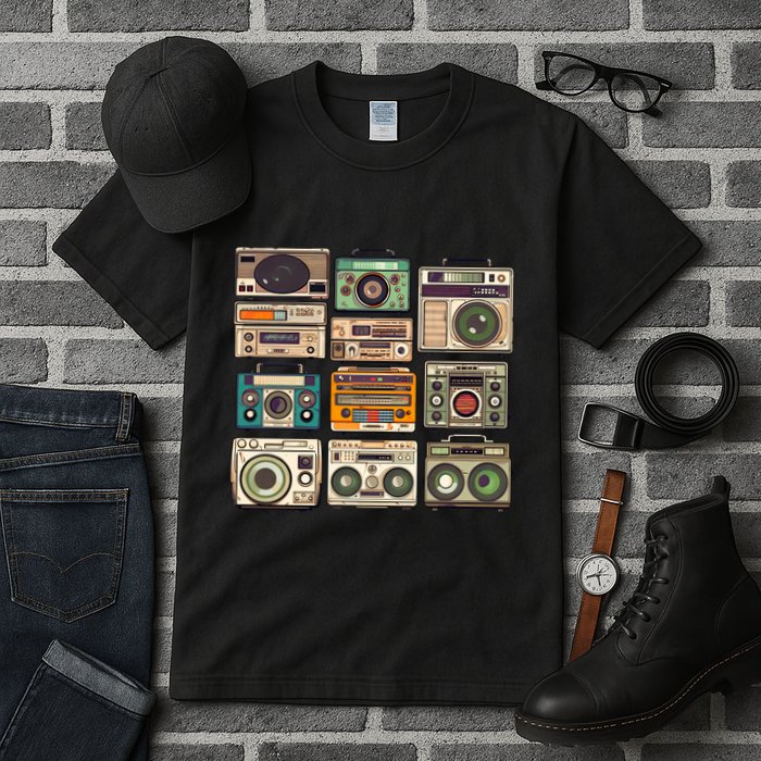 Vintage Radio Sets Tall T-Shirt