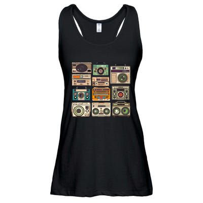 Vintage Radio Sets Ladies Essential Flowy Tank