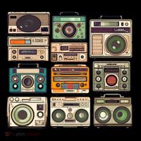 Vintage Radio Sets Toddler Hoodie