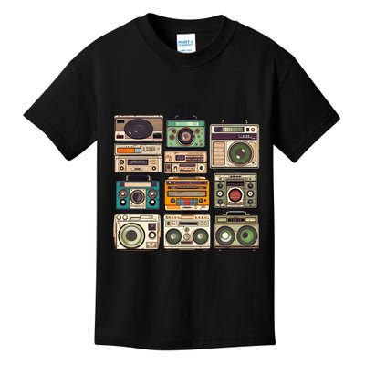 Vintage Radio Sets Kids T-Shirt