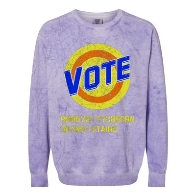 Vote Removes Stubborn Orange Stains Colorblast Crewneck Sweatshirt