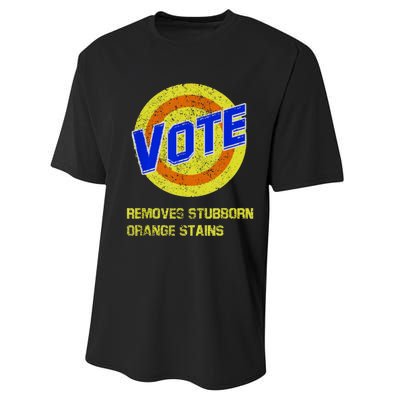 Vote Removes Stubborn Orange Stains Performance Sprint T-Shirt