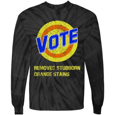 Vote Removes Stubborn Orange Stains Tie-Dye Long Sleeve Shirt