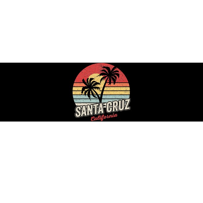 Vintage Retro Santa Cruz California Beach Sunset Bumper Sticker