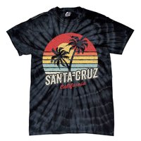 Vintage Retro Santa Cruz California Beach Sunset Tie-Dye T-Shirt