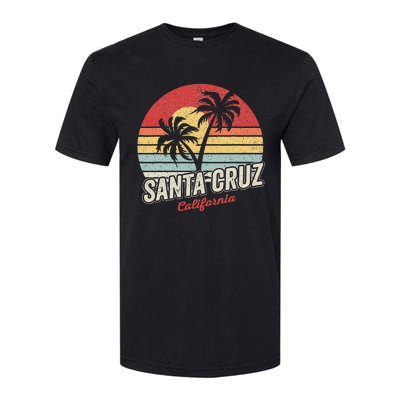 Vintage Retro Santa Cruz California Beach Sunset Softstyle® CVC T-Shirt