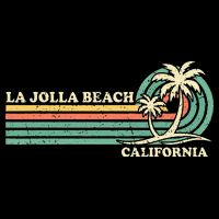 Vintage Retro Summer Vacation California La Jolla Beach Bucket Hat