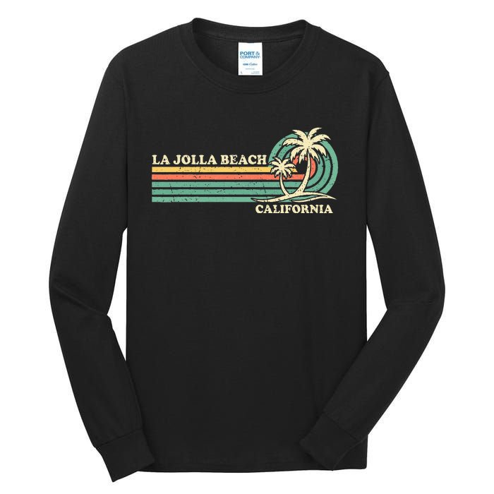 Vintage Retro Summer Vacation California La Jolla Beach Tall Long Sleeve T-Shirt