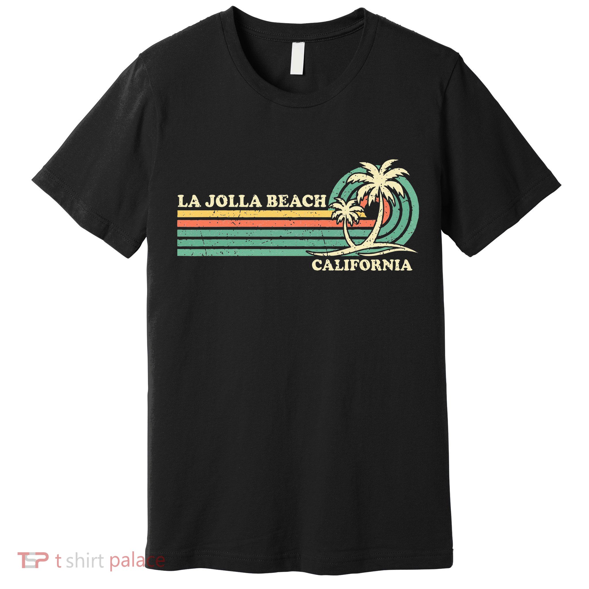 Vintage Retro Summer Vacation California La Jolla Beach Premium T-Shirt