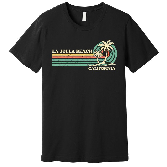 Vintage Retro Summer Vacation California La Jolla Beach Premium T-Shirt