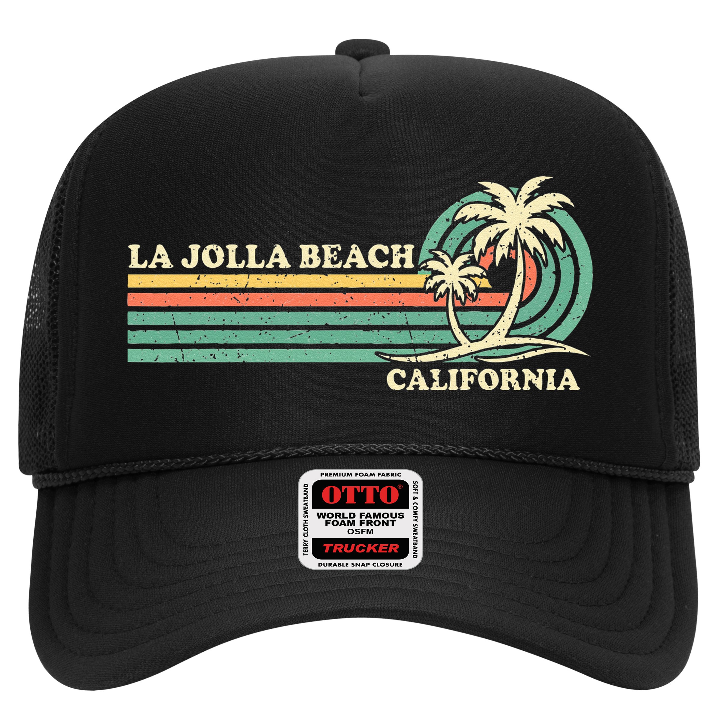Vintage Retro Summer Vacation California La Jolla Beach Hat