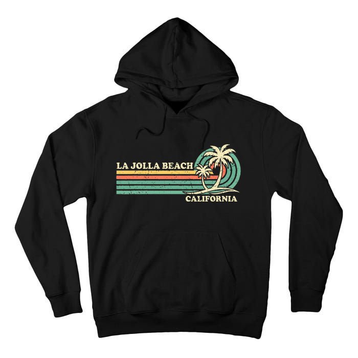 Vintage Retro Summer Vacation California La Jolla Beach Tall Hoodie