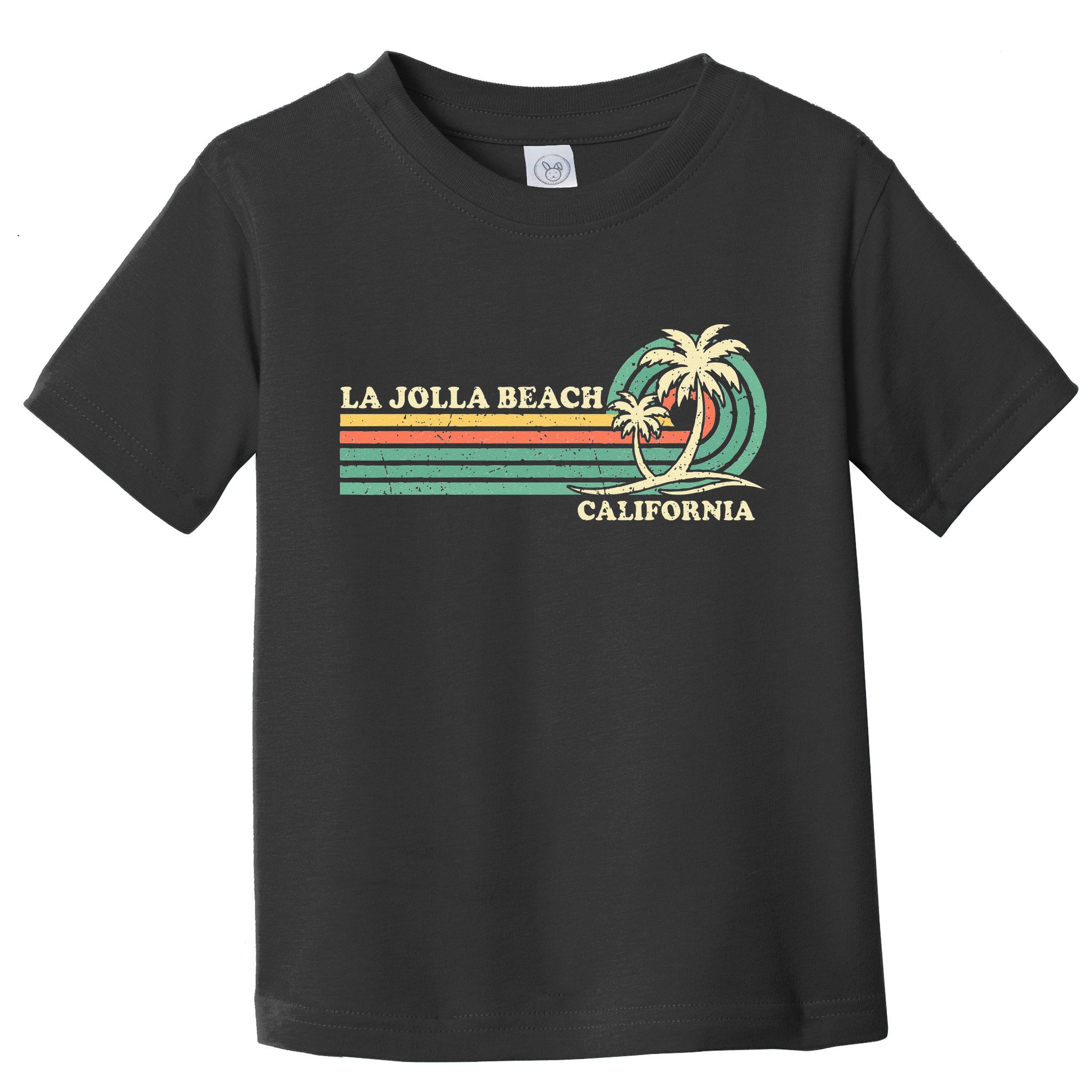 Vintage Retro Summer Vacation California La Jolla Beach Toddler T-Shirt