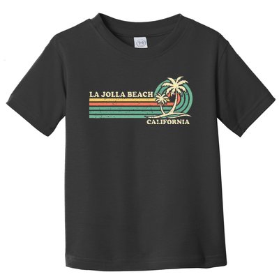 Vintage Retro Summer Vacation California La Jolla Beach Toddler T-Shirt