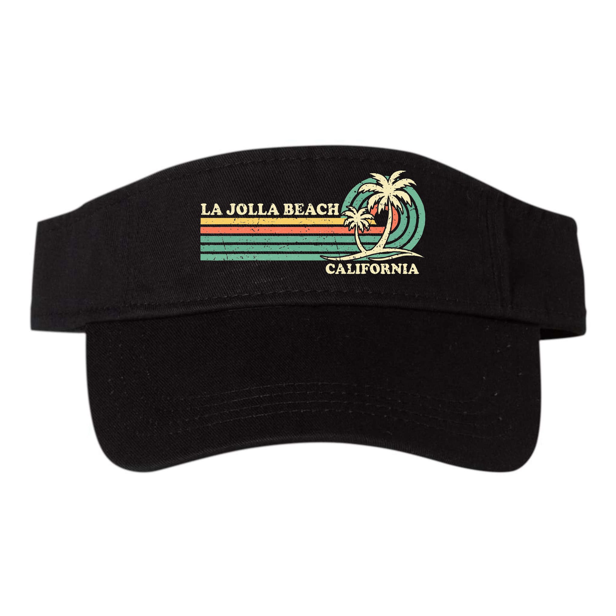 Vintage Retro Summer Vacation California La Jolla Beach Visor