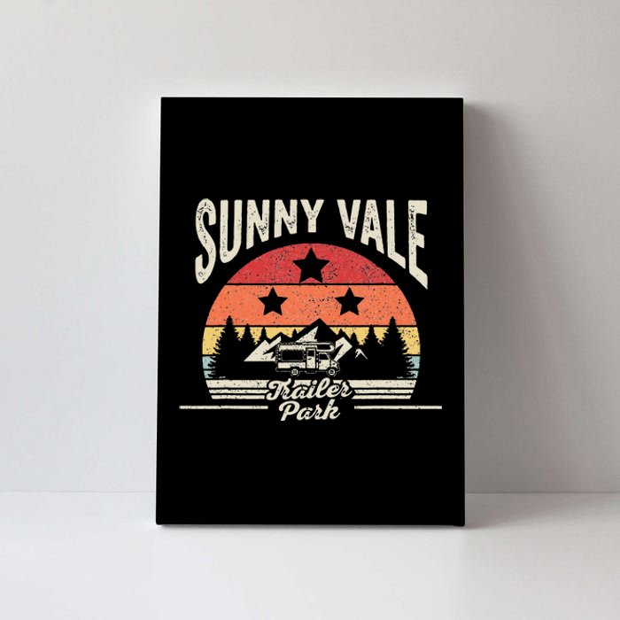 Vintage Retro Sunnyvale Trailer Park Canvas