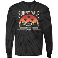 Vintage Retro Sunnyvale Trailer Park Tie-Dye Long Sleeve Shirt