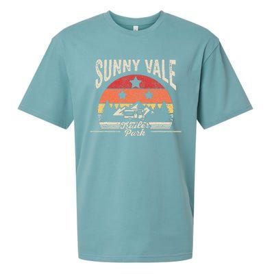 Vintage Retro Sunnyvale Trailer Park Sueded Cloud Jersey T-Shirt