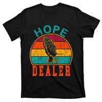 Vintage Retro Sunset Motivational Quote Hope Dealer  T-Shirt