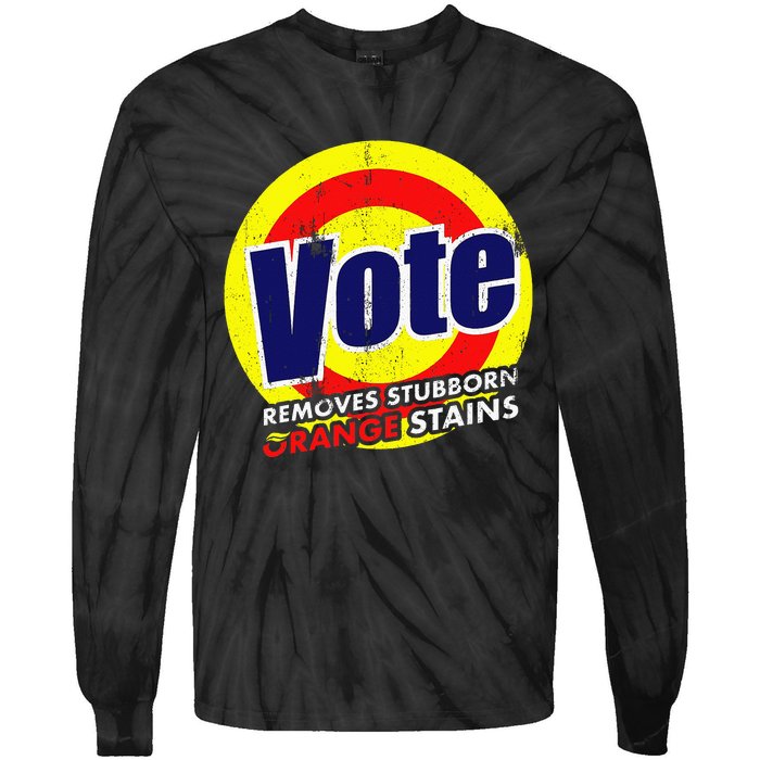 Vote Removes Stubborn Orange Stains 2024 Tie-Dye Long Sleeve Shirt