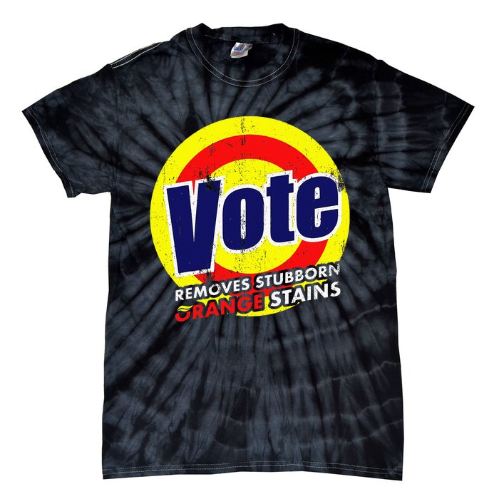 Vote Removes Stubborn Orange Stains 2024 Tie-Dye T-Shirt