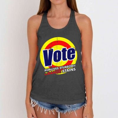 Vote Removes Stubborn Orange Stains 2024 Women's Knotted Racerback Tank