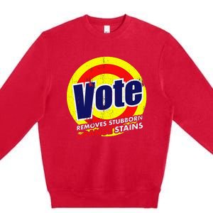 Vote Removes Stubborn Orange Stains 2024 Premium Crewneck Sweatshirt