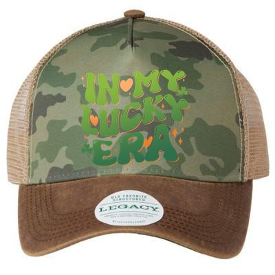 Vintage Retro St Patricks Day In My Lucky Era Legacy Tie Dye Trucker Hat