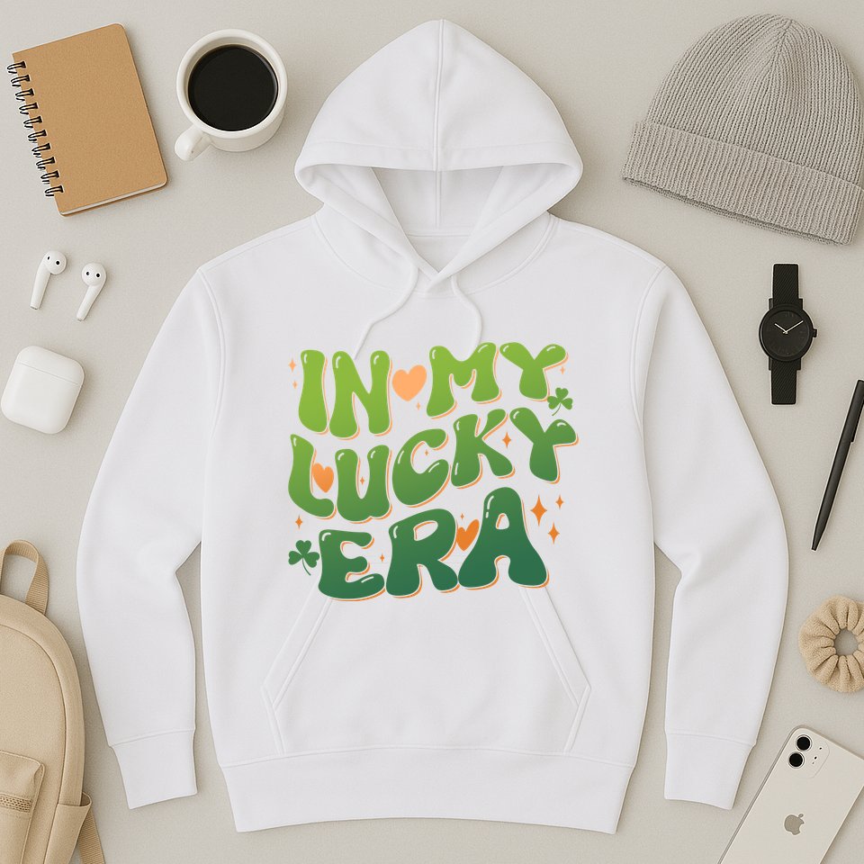 Vintage Retro St Patricks Day In My Lucky Era Hoodie