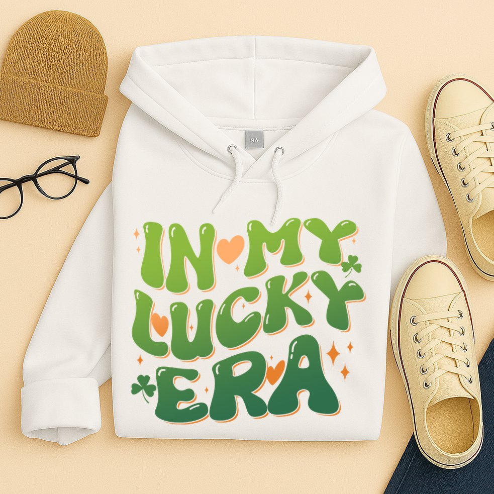 Vintage Retro St Patricks Day In My Lucky Era Hoodie