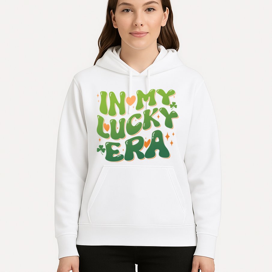 Vintage Retro St Patricks Day In My Lucky Era Hoodie