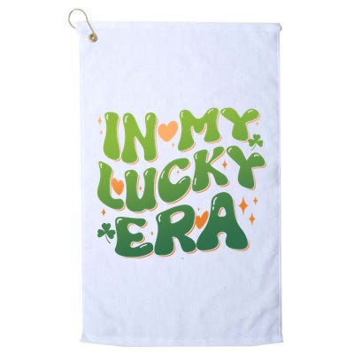 Vintage Retro St Patricks Day In My Lucky Era Golf Towel