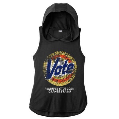 Vote Removes Stubborn Orange Stains 86 45 Vote 8645 Ladies PosiCharge Tri-Blend Wicking Draft Hoodie Tank