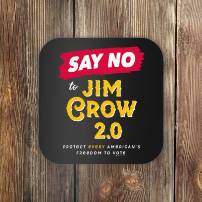 Voting Rights Say No To Jim Crow 2.0 American Black History Coaster