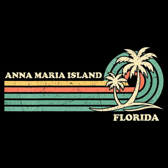 Vintage Retro Summer Vacation Florida Anna Maria Island Button