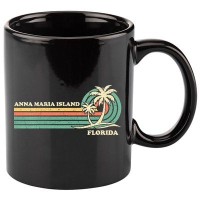 Vintage Retro Summer Vacation Florida Anna Maria Island 11oz C Handle Ceramic Mug