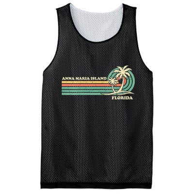Vintage Retro Summer Vacation Florida Anna Maria Island Mesh Reversible Basketball Jersey Tank