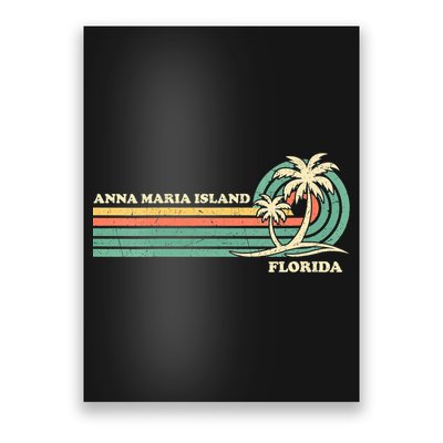 Vintage Retro Summer Vacation Florida Anna Maria Island Poster