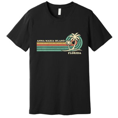 Vintage Retro Summer Vacation Florida Anna Maria Island Premium T-Shirt